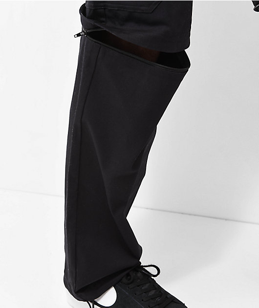 Empyre Zip Cargo Black Skate Pants