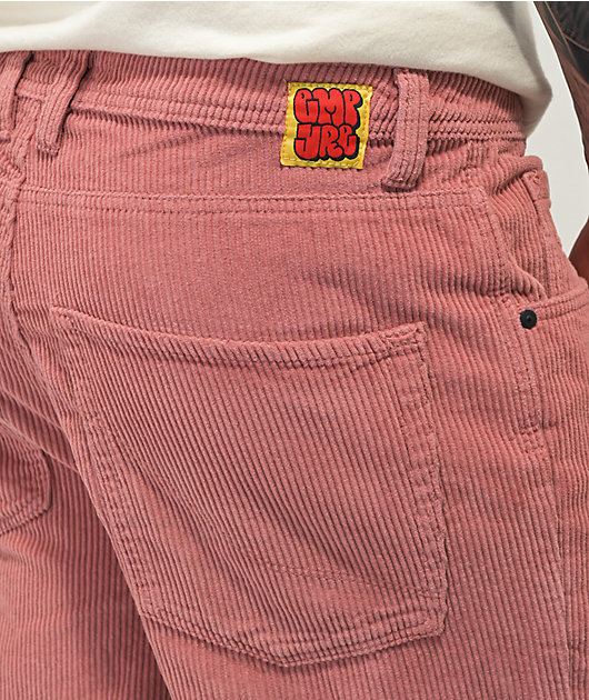 Empyre pantalones de skate de pana rosa 