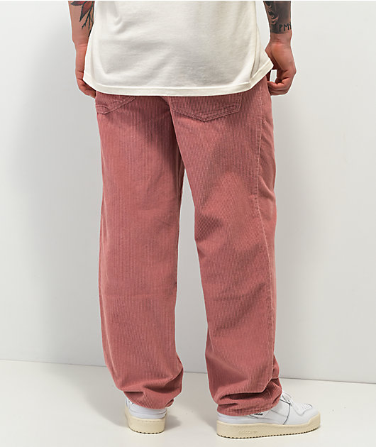 Empyre pantalones de skate de pana rosa 