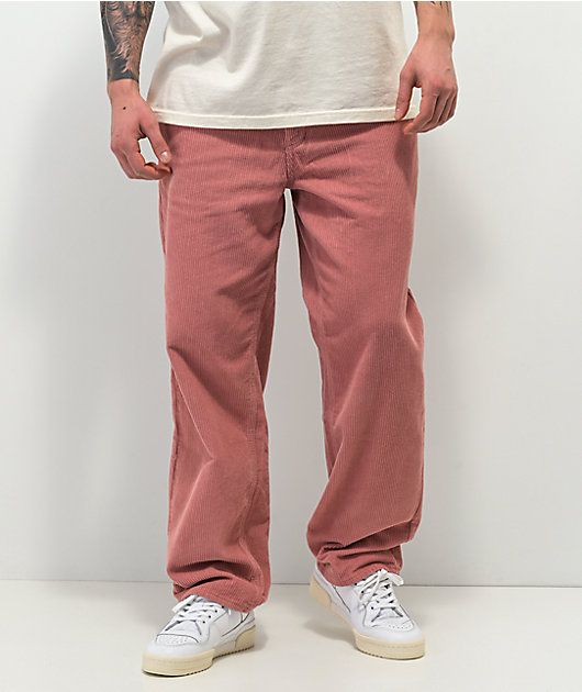 Empyre pantalones de skate de pana rosa 