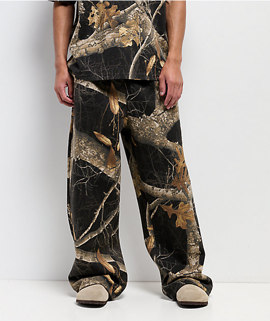 Empyre x Realtree EDGE Colors Black Camo Baggy Sweatpants | Zumiez