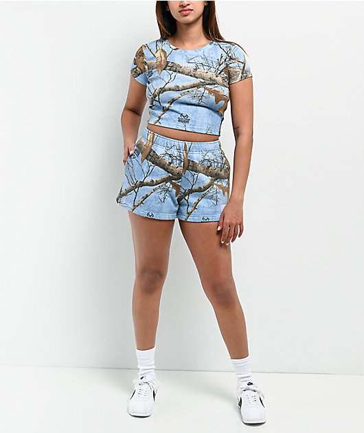Empyre x Realtree EDGE Colors Blue Camo Crop T-Shirt
