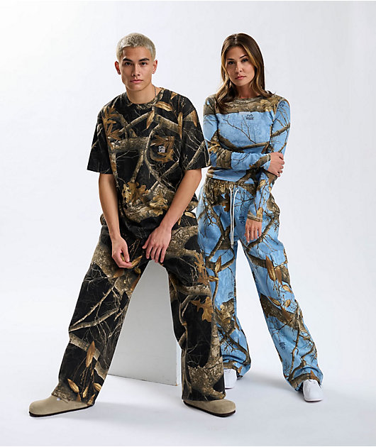 Empyre x Realtree EDGE Colors Blue Camo Long Sleeve Thermal T-Shirt