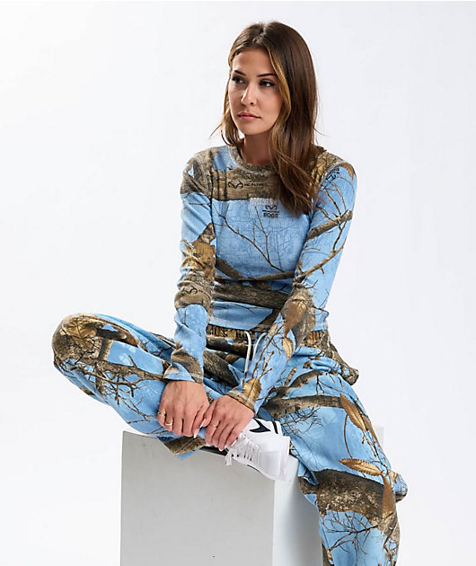 Empyre x Realtree EDGE Colors Blue Camo Long Sleeve Thermal T-Shirt
