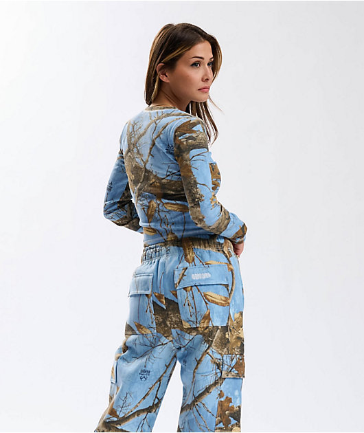 Empyre x Realtree EDGE Colors Blue Cargo Sweatpants | Zumiez