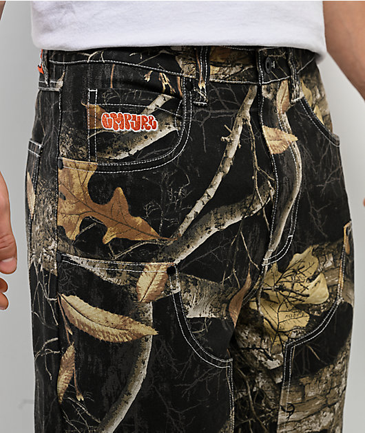 Empyre x Realtree EDGE Colors Double Knee Black Camo Canvas Loose Fit Skate Pants
