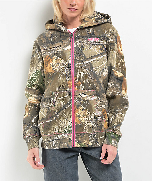 Empyre x Realtree EDGE Colors Pink Zip Hoodie | Zumiez