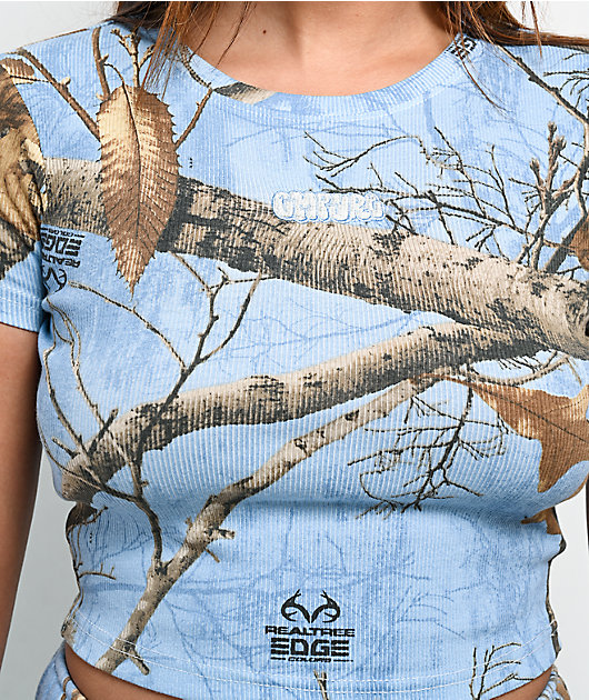 Empyre x Realtree Edge Blue Camo Crop T-Shirt