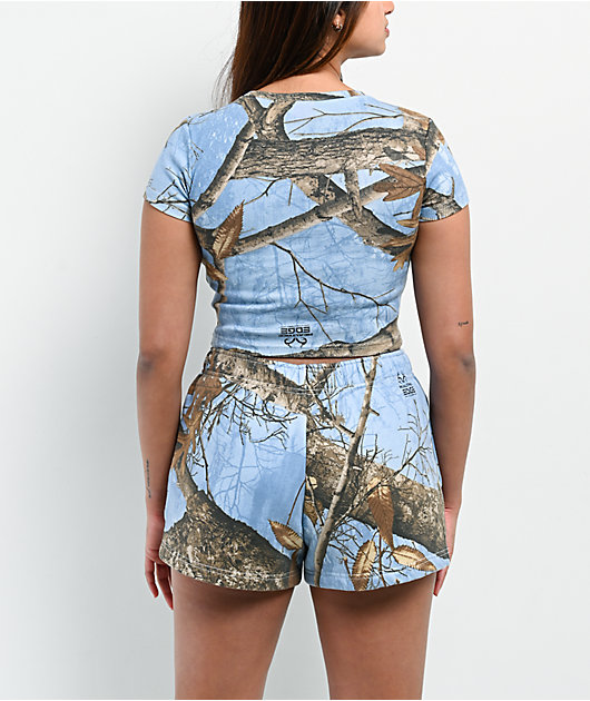 Empyre x Realtree Edge Blue Camo Crop T-Shirt