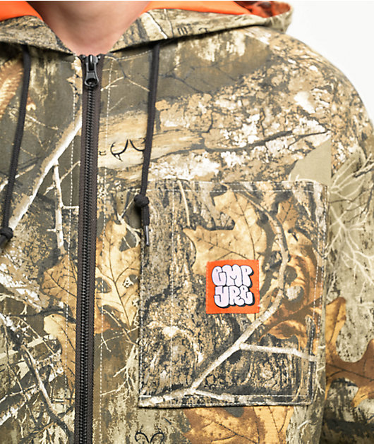 ジャケット・アウター 9090 Washed Track Jacket Real Tree L Empyre x Realtree Edge Trade Jacket | Zumiez