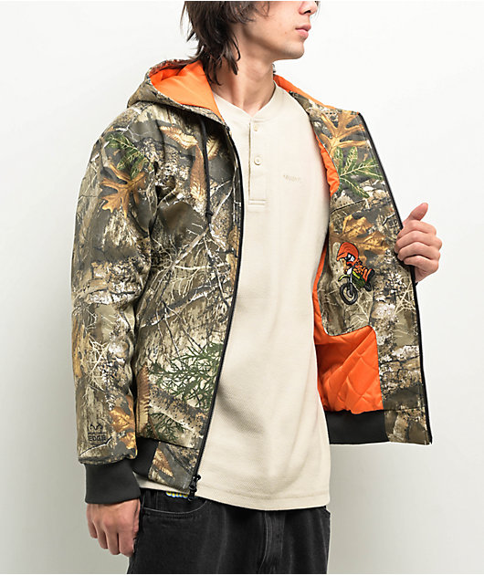 ジャケット・アウター 9090 Washed Track Jacket Real Tree L Empyre x Realtree Edge Trade Jacket | Zumiez