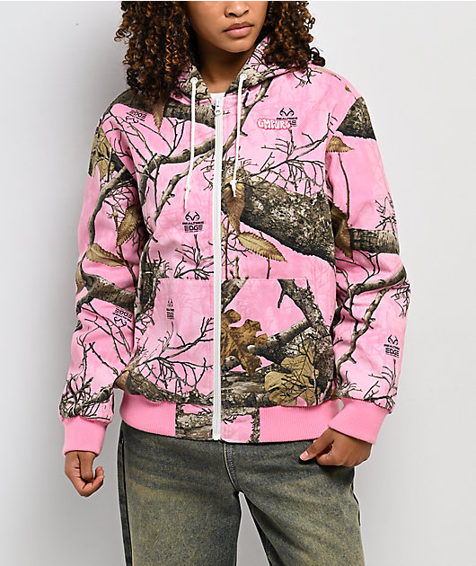 Empyre x Realtree Pink Camo Hooded Canvas Jacket