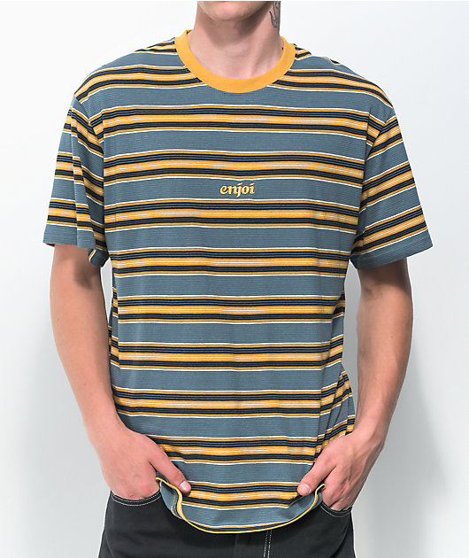 Enjoi San Feliz Slate Blue Stripe T-Shirt