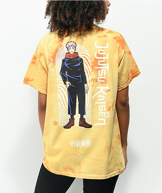 Episode x Jujutsu Kaisen Itadori Orange Tie Dye T-Shirt | Zumiez
