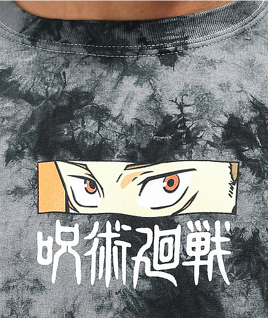 Episode x Jujutsu Kaisen Itadori camiseta tie dye negra
