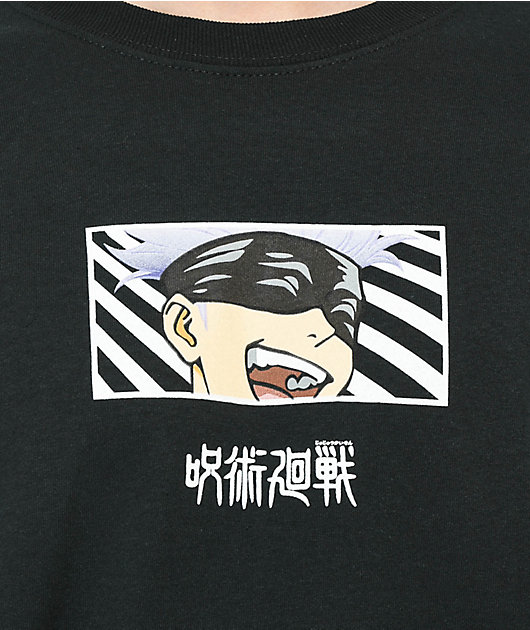 Episode x Jujutsu Kaisen Laughing Gojo Black Long Sleeve T-Shirt