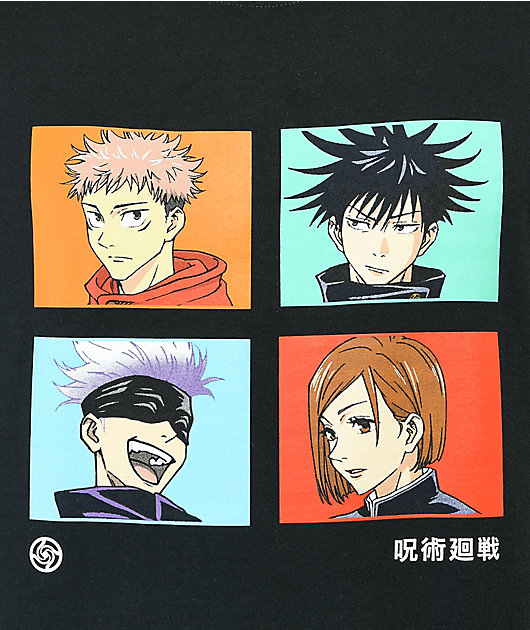 Episode x Jujutsu Kaisen Panels Camiseta negra