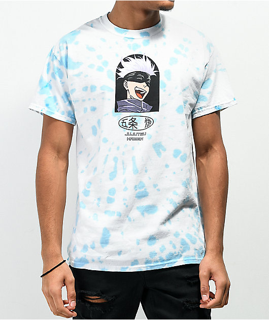 Episode x Jujutsu Kaisen Satoru camiseta tie dye azul