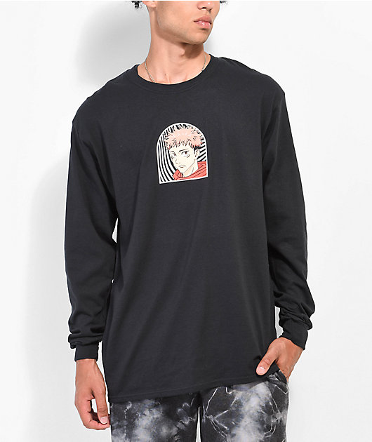 Episode x Jujutsu Kaisen Yuji Black Long Sleeve T-Shirt 