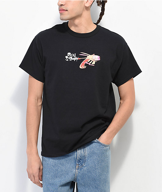 Episode x Ren & Stimpy Scream Black T-Shirt | Zumiez