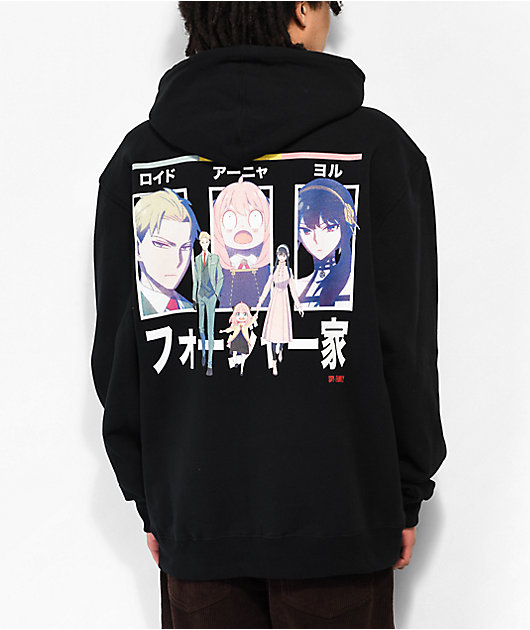 Episode x Spy Family Trio Black Hoodie