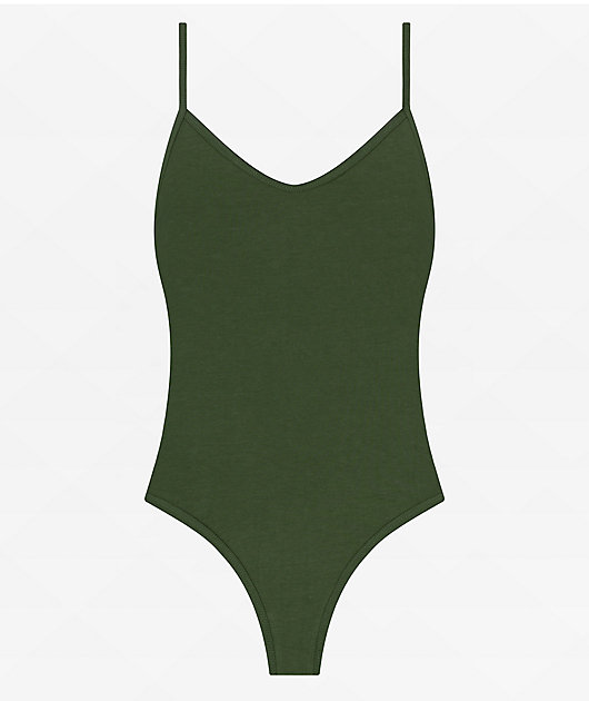 Ethika Basic Green Bodysuit