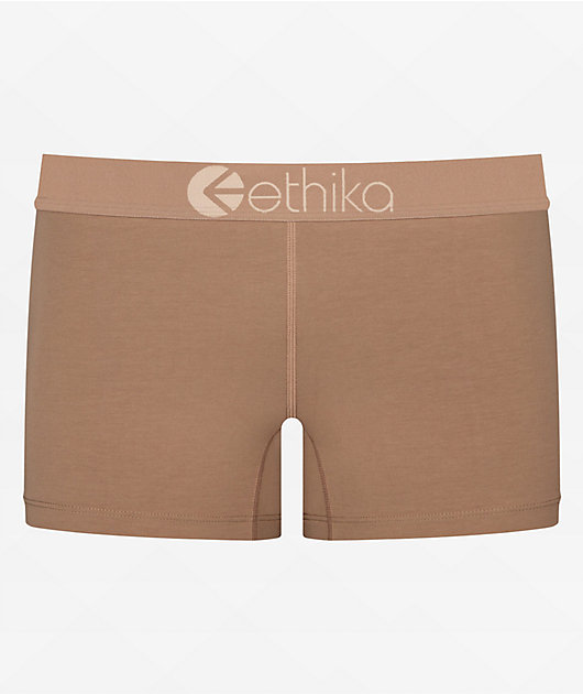 Ethika Basic Staple Pecan Boyshort Underwear
