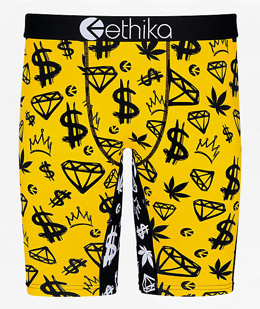 Yellow Ethika Boxer Briefs for Men for sale