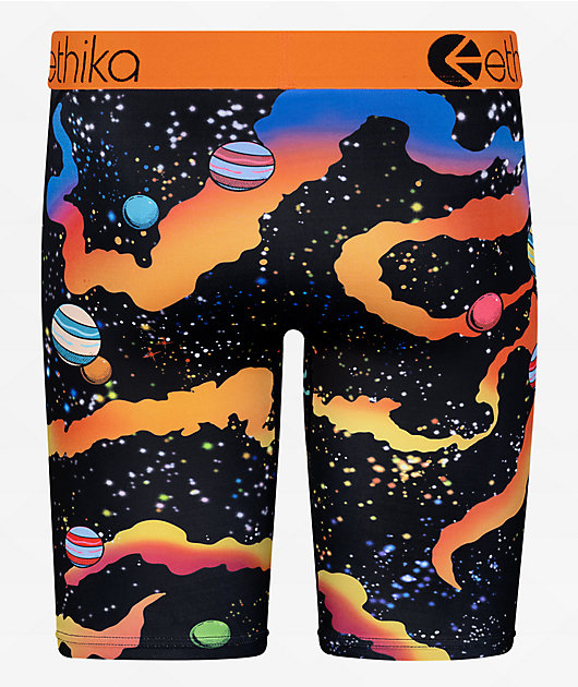 Ethika Bomber Cosmic Tiger Black Boxer Briefs