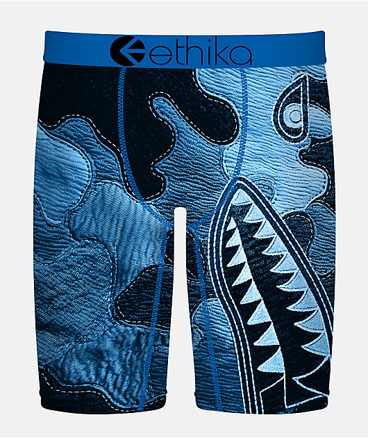 Ethika Bomber Denim Blues Boxer Briefs | Zumiez