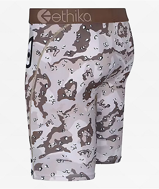 Ethika Bomber Desert Camo Brown Boxer Briefs