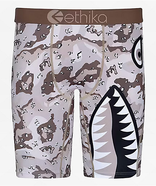 Ethika Bomber Desert Camo Brown Boxer Briefs