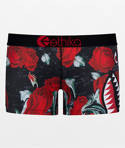 Ethika Bomber Rose Drip Staple Boyshort Underwear
