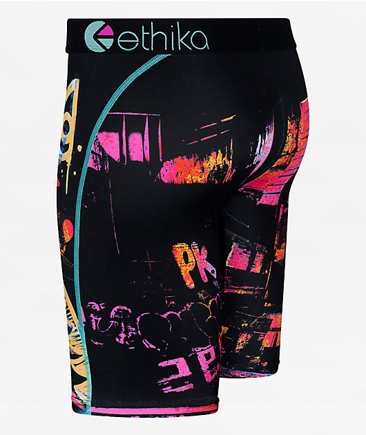 Ethika Bomber Splat Star Black Boxer Briefs