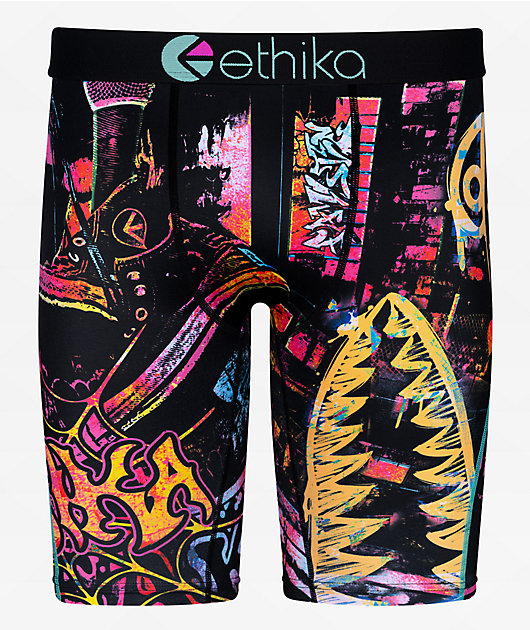 Ethika Bomber Splat Star Black Boxer Briefs