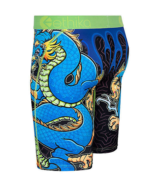 Ethika Drag-Onz calzoncillos bóxer verdes para niños