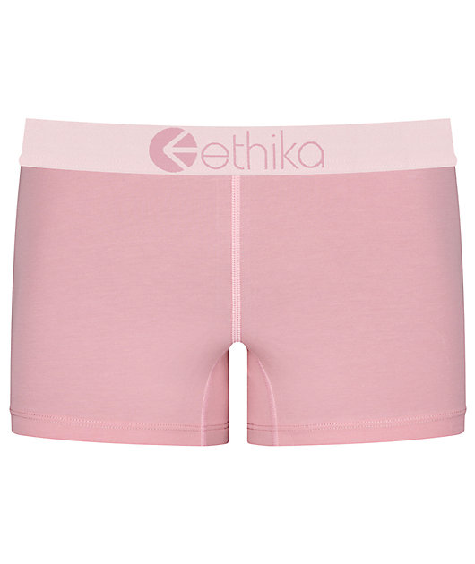 Ethika Dusty Rose Staple Boyshort Underwear Zumiez