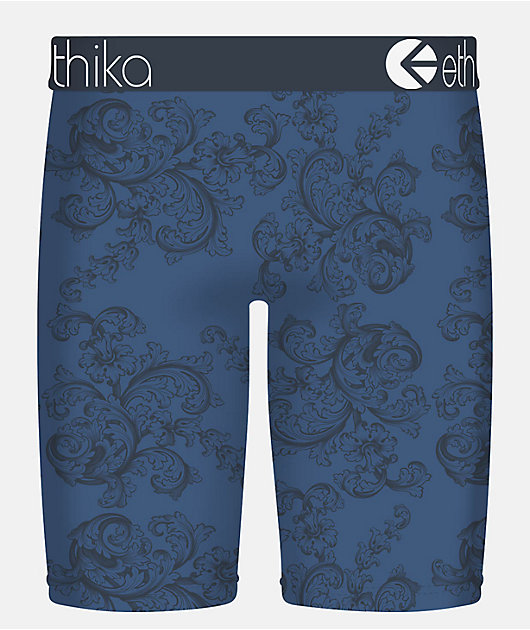 Ethika Familie Crest Blue Boxer Briefs