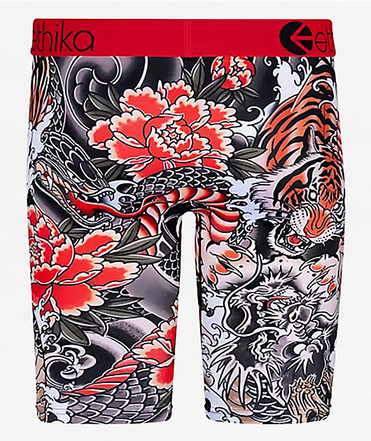 Ethika Fury Tattoo Red Boxer Brief