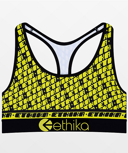 Ethika Go! Neon Yellow Sports Bra