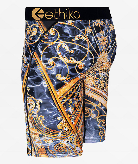 Ethika Golden Gates Black Boxer Briefs