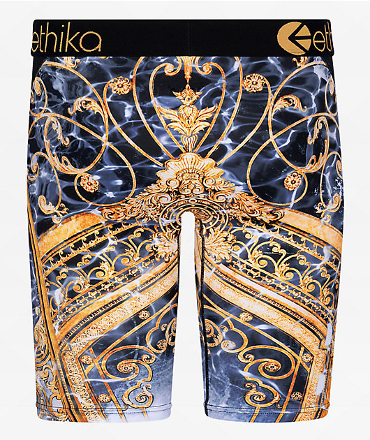 Ethika Golden Gates Black Boxer Briefs