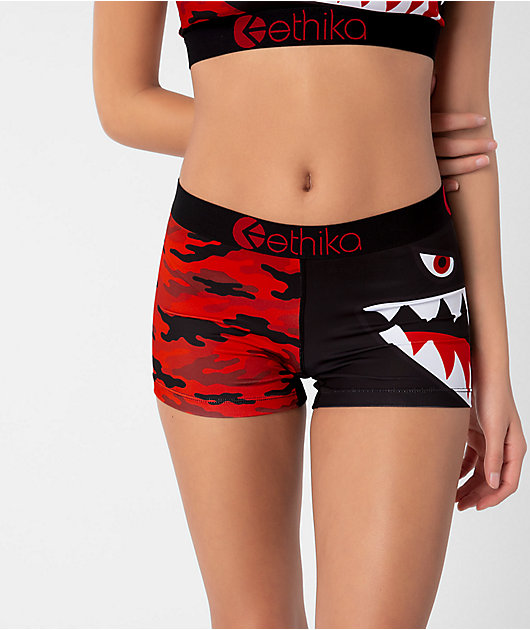 ethika red camo bralette