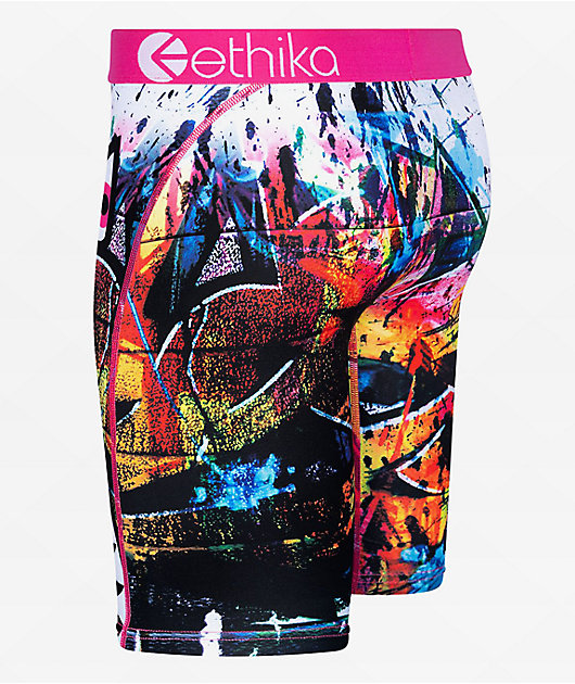 Ethika Kids Bomber Pink Drip Boxer Briefs