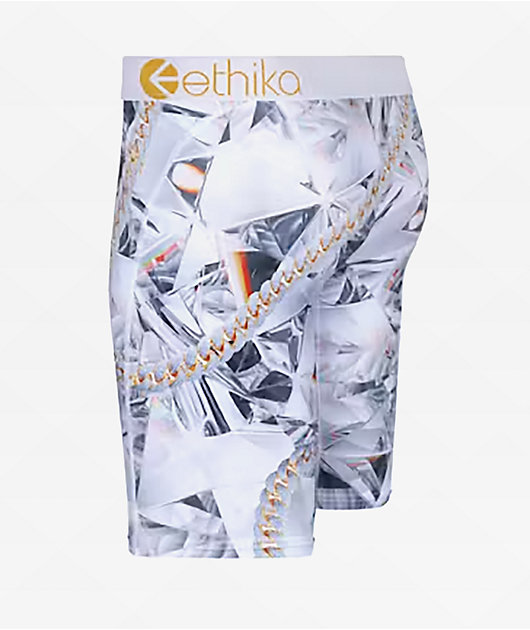 Ethika Kids Diamond Camo White Boxer Briefs