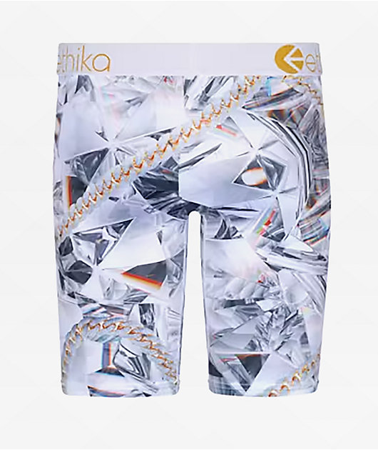 Ethika Kids Diamond Camo White Boxer Briefs