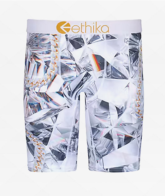 Ethika Kids Diamond Camo White Boxer Briefs