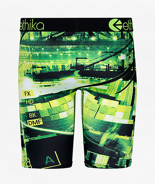 Ethika Kids Going Dark Green Boxer Briefs