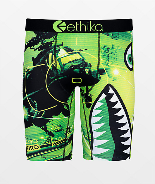 Ethika Kids Going Dark Green Boxer Briefs