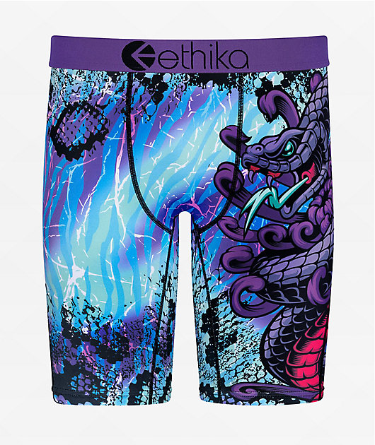 Ethika Kids Jungle Fight calzoncillos bóxer morados